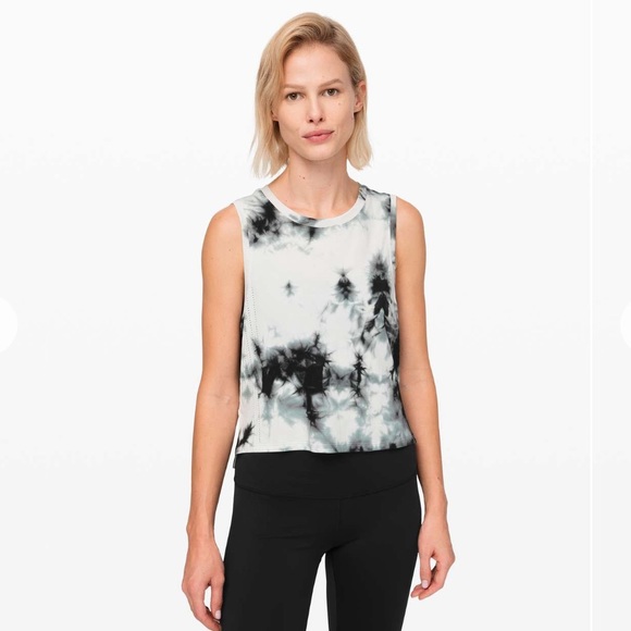 Lululemon Train to Be Tank *Shibori Deep Coal M (fits big) - Picture 2 of 5